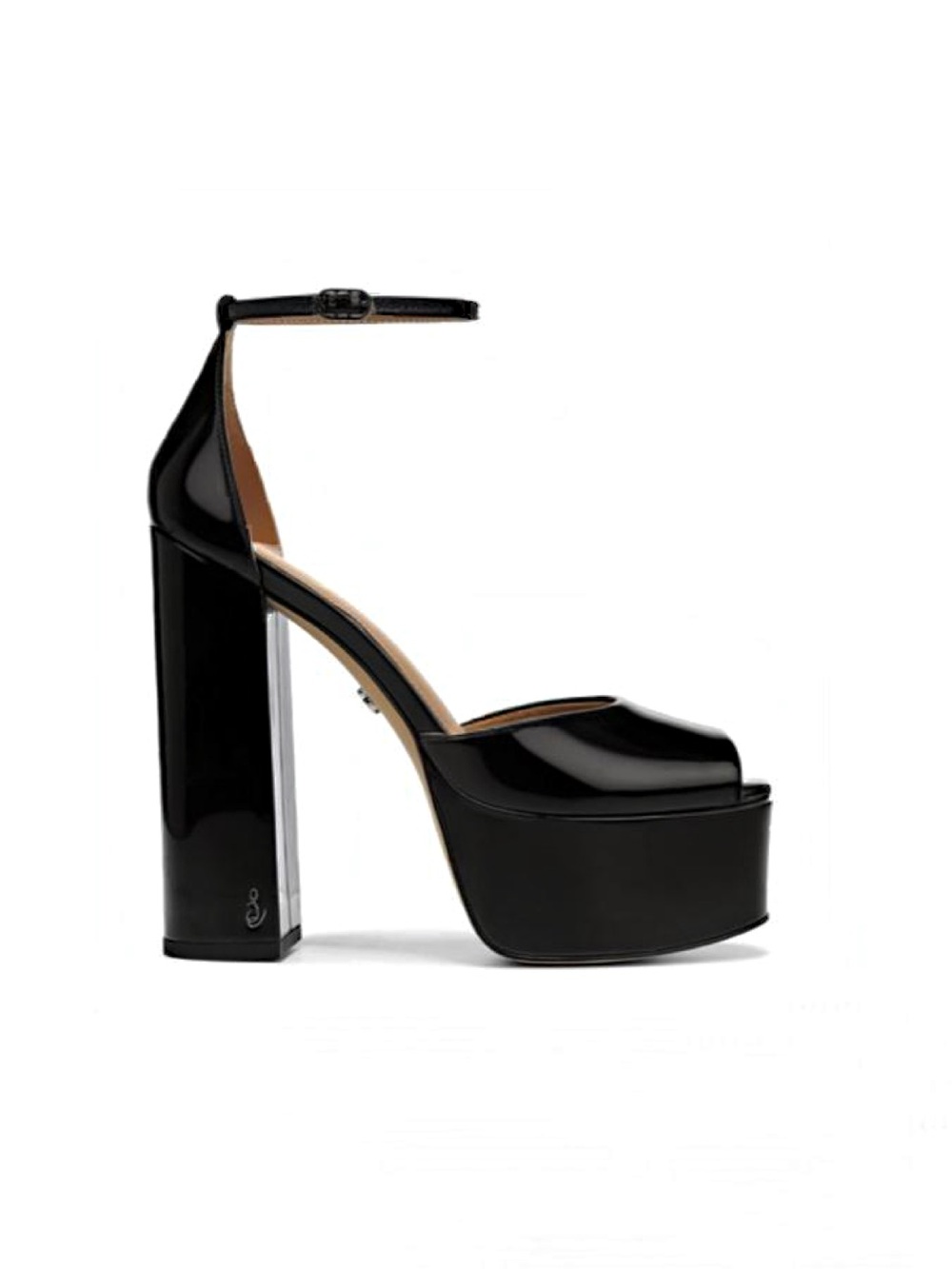 Sam Edelman KORI Black Patent Leather Platform Heels 7.5